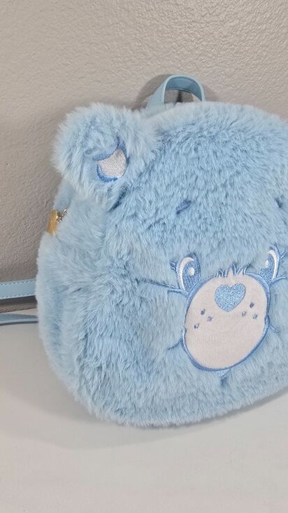Care Bears Skinny Dip Blue Plush Furry Cosplay Mini Backpack Excellent main image 7